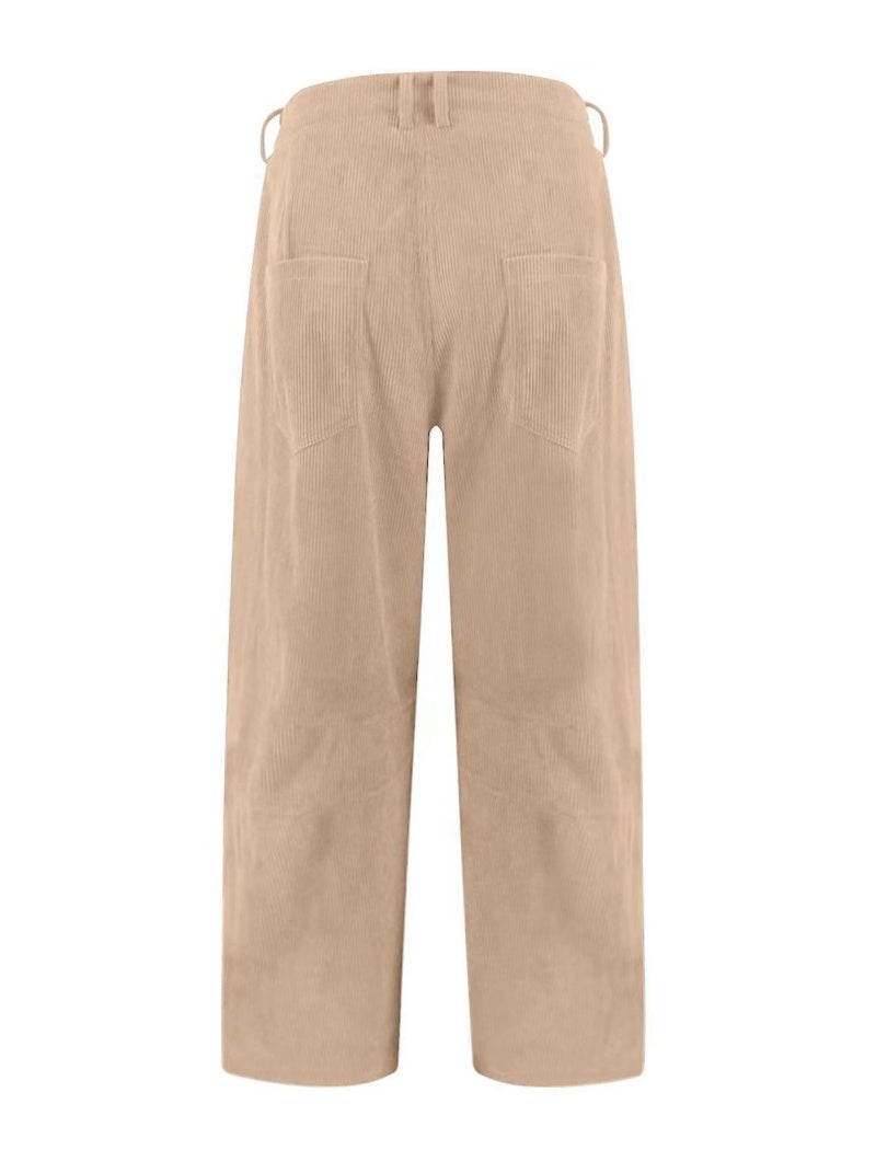 Cropped Corduroy Pants