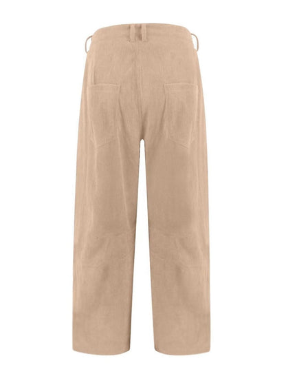 Cropped Corduroy Pants