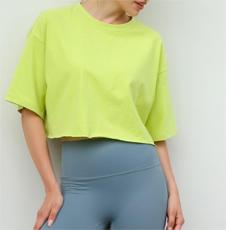 Solid Cropped Boxy Top