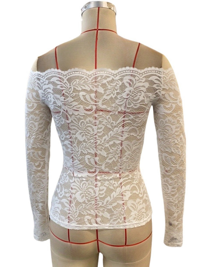 Off-Shoulder Lace Top