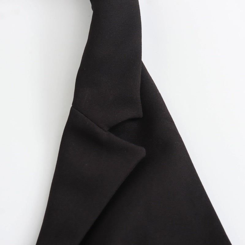 Zip-Up Tailored Halter Vest