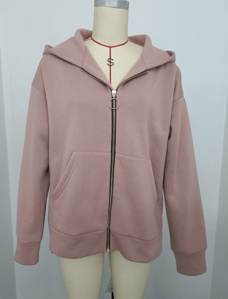 Zip Up Hooded Top