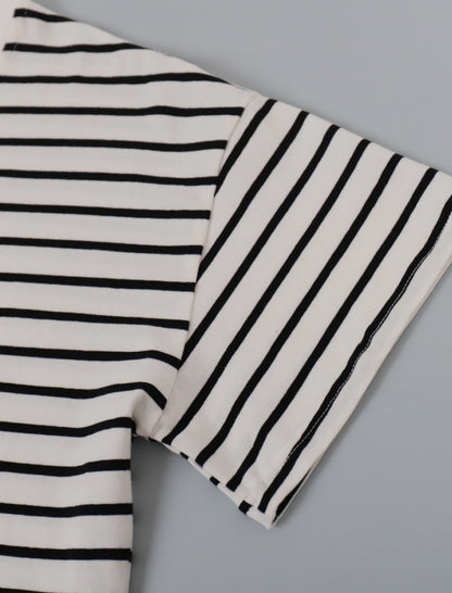 Striped Crew Neck Short-Sleeve Tee