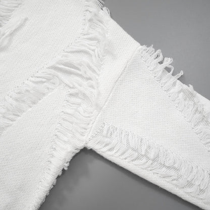 Distressed Crewneck Sweater