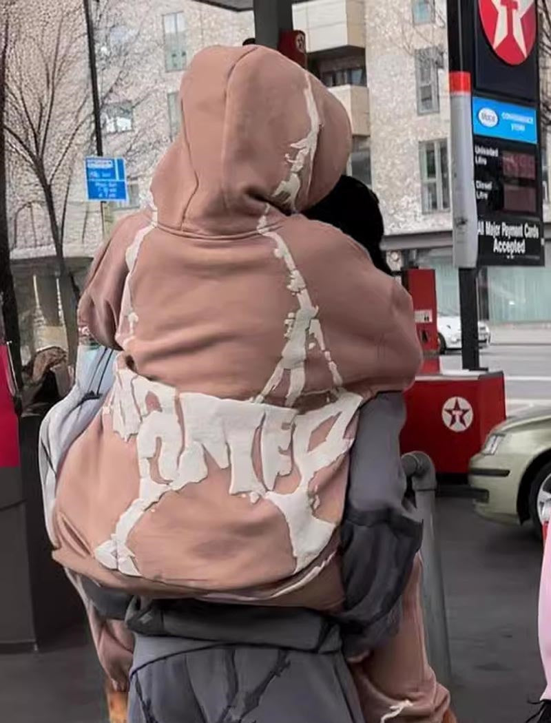 Graffiti Print Hoodie and Jogger Pants Set