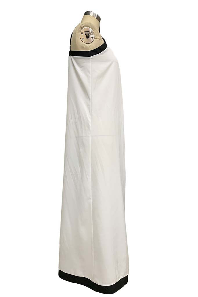 Sleeveless Contrast Maxi Dress