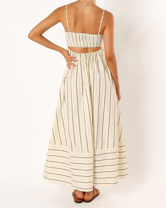 Striped Maxi Cami Dress