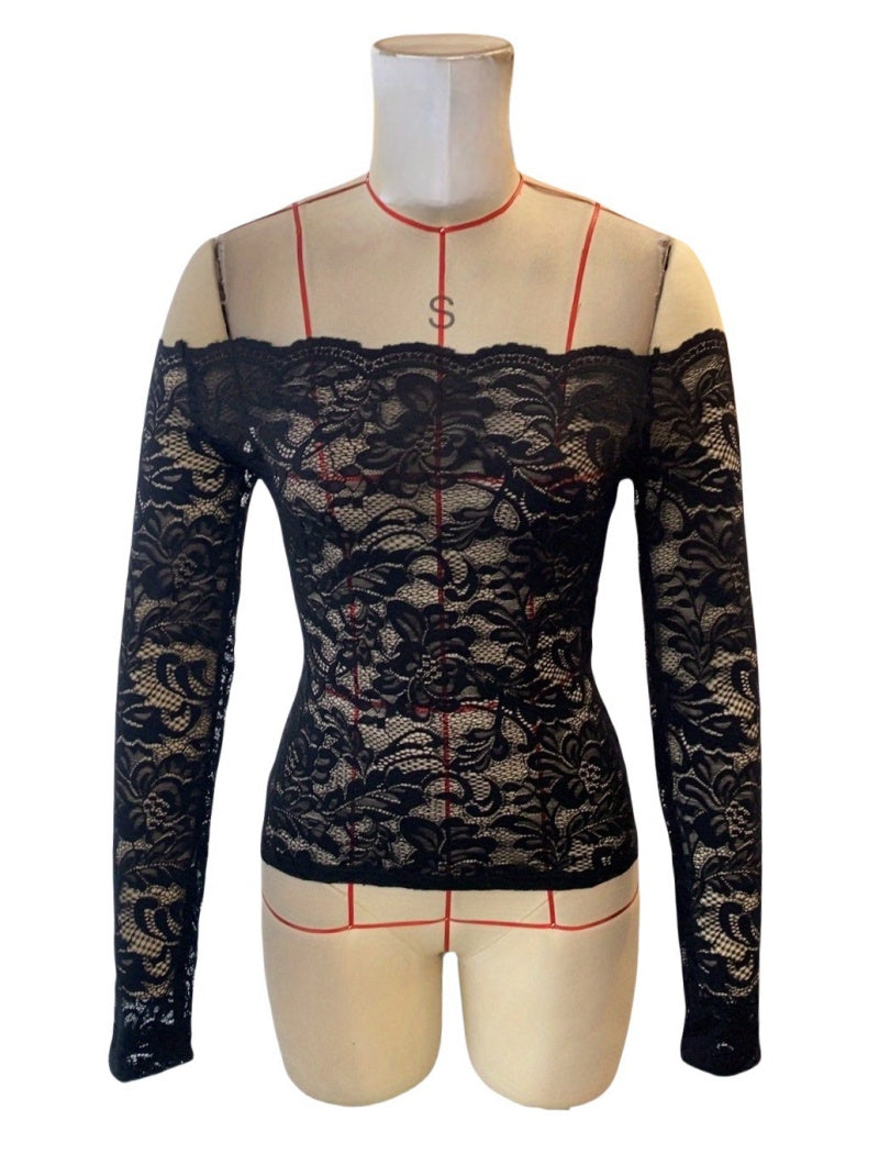 Off-Shoulder Lace Top