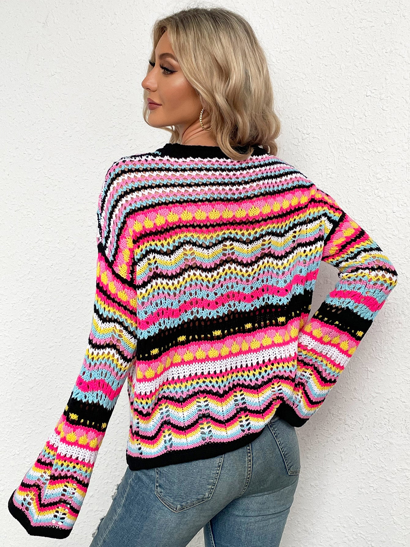 Color-Block Knit Sweater