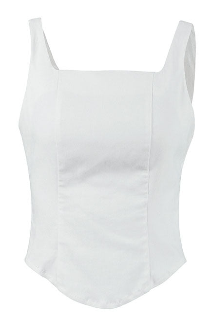 Square Neck Fitted Tank Top