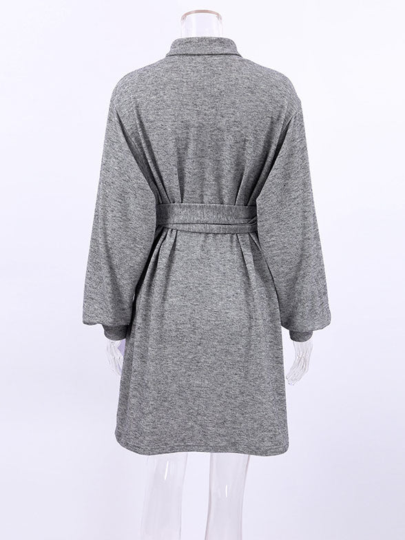 Knit High Collar Dress