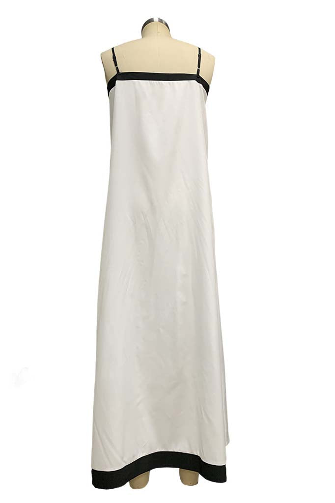 Sleeveless Contrast Maxi Dress