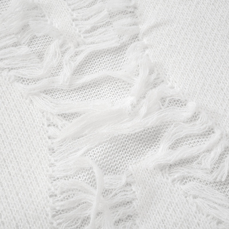 Distressed Crewneck Sweater