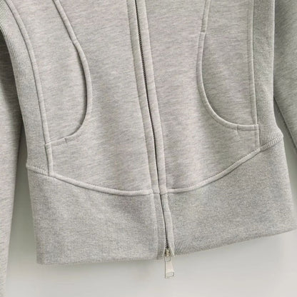 Zip-Up Slim Fit Fleece Jacket