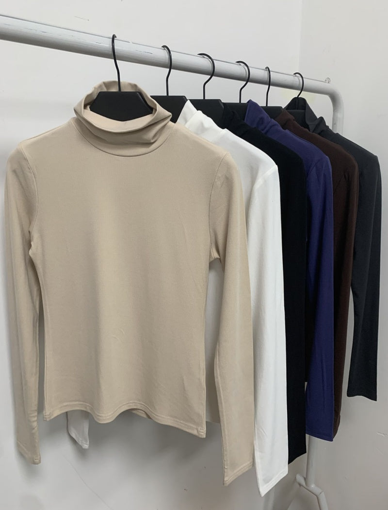 Slim-Fit Turtleneck Top