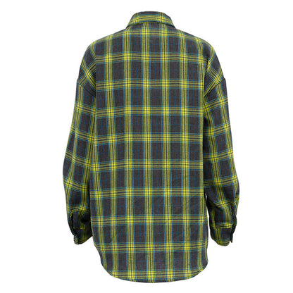 Plaid Button-Front Shirt