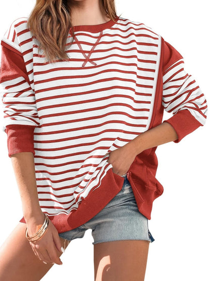 Striped Long-Sleeve Top