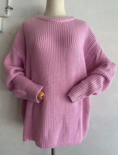 Chunky Knit Oversized Sweater with Casual Fit