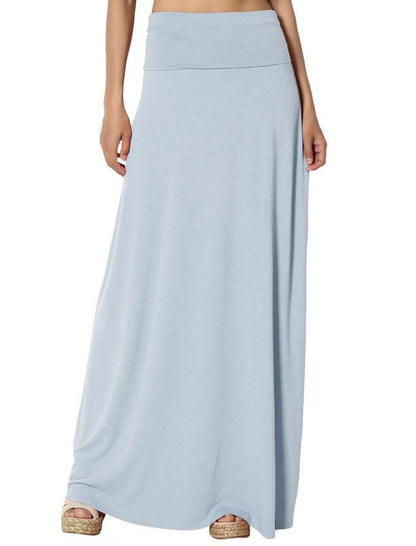 Stretchy Full-Length Maxi Skirt