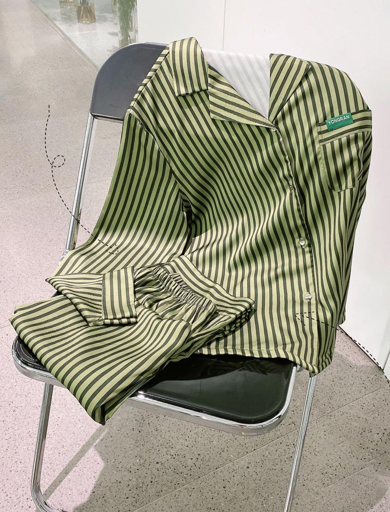 Loose-Fit Striped Set