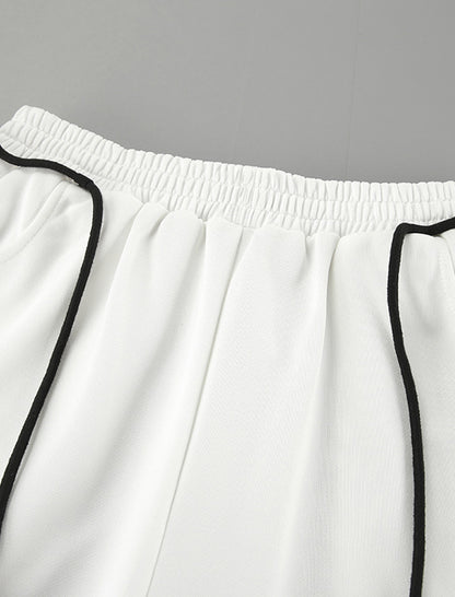 Striped Color-Block Pants