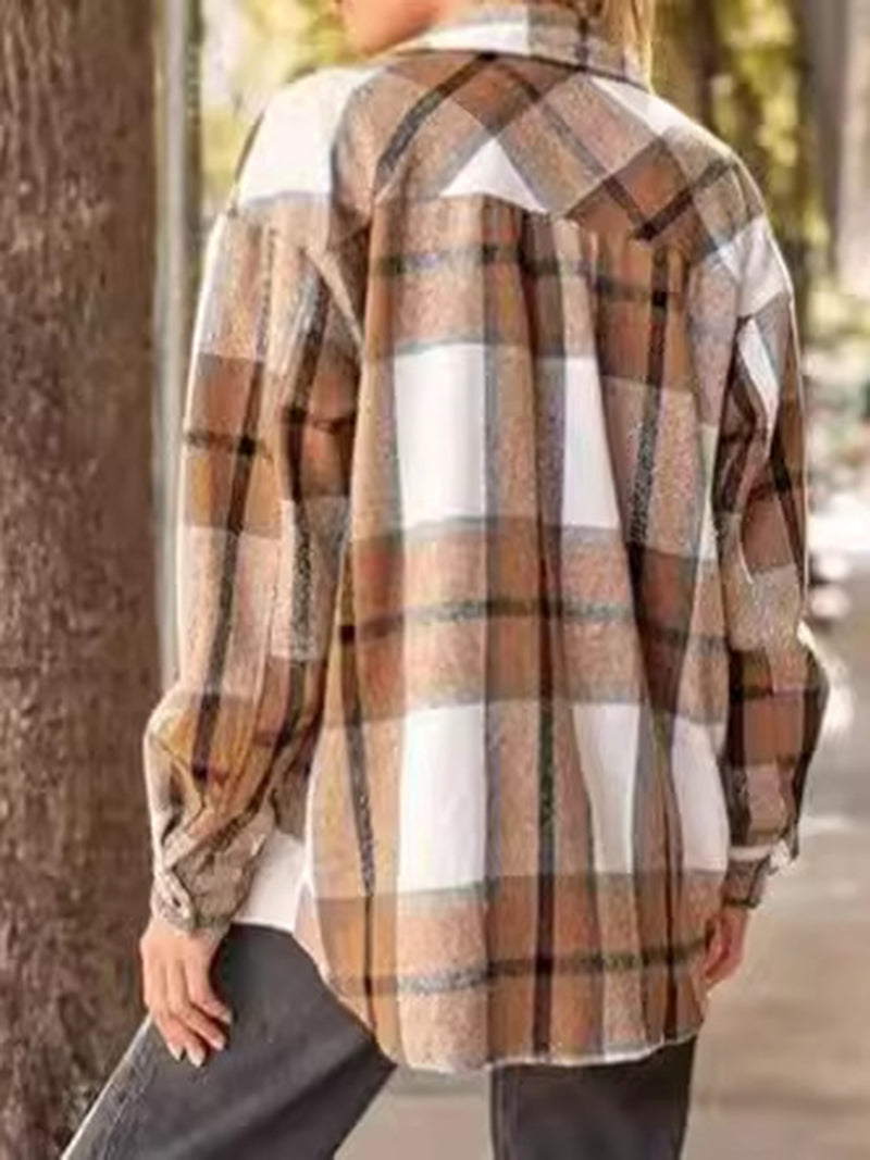 Plaid Button-Up Shacket