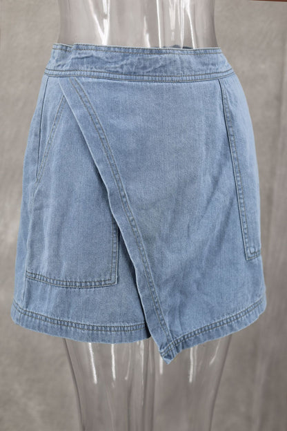 Denim Shirt and Skort Set