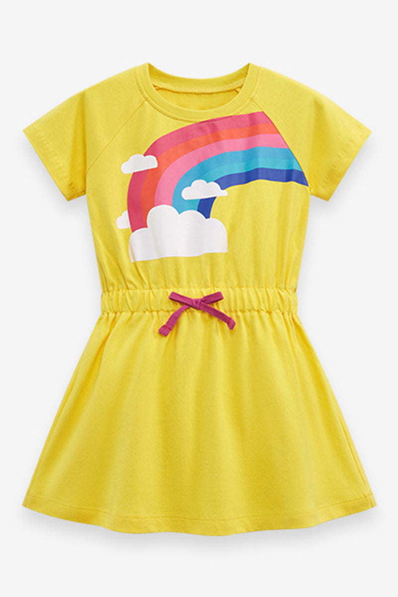 Rainbow Graphic T-Shirt Dress (Kids)