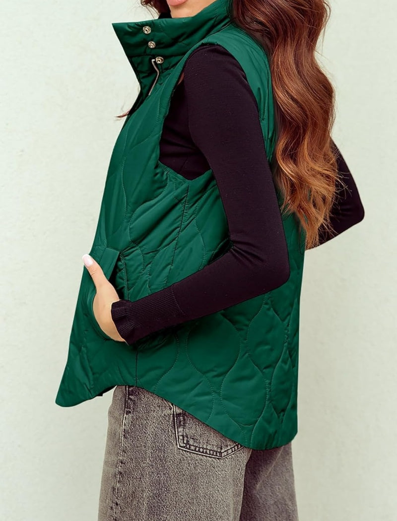 Oversized Quilted Puffer Vest