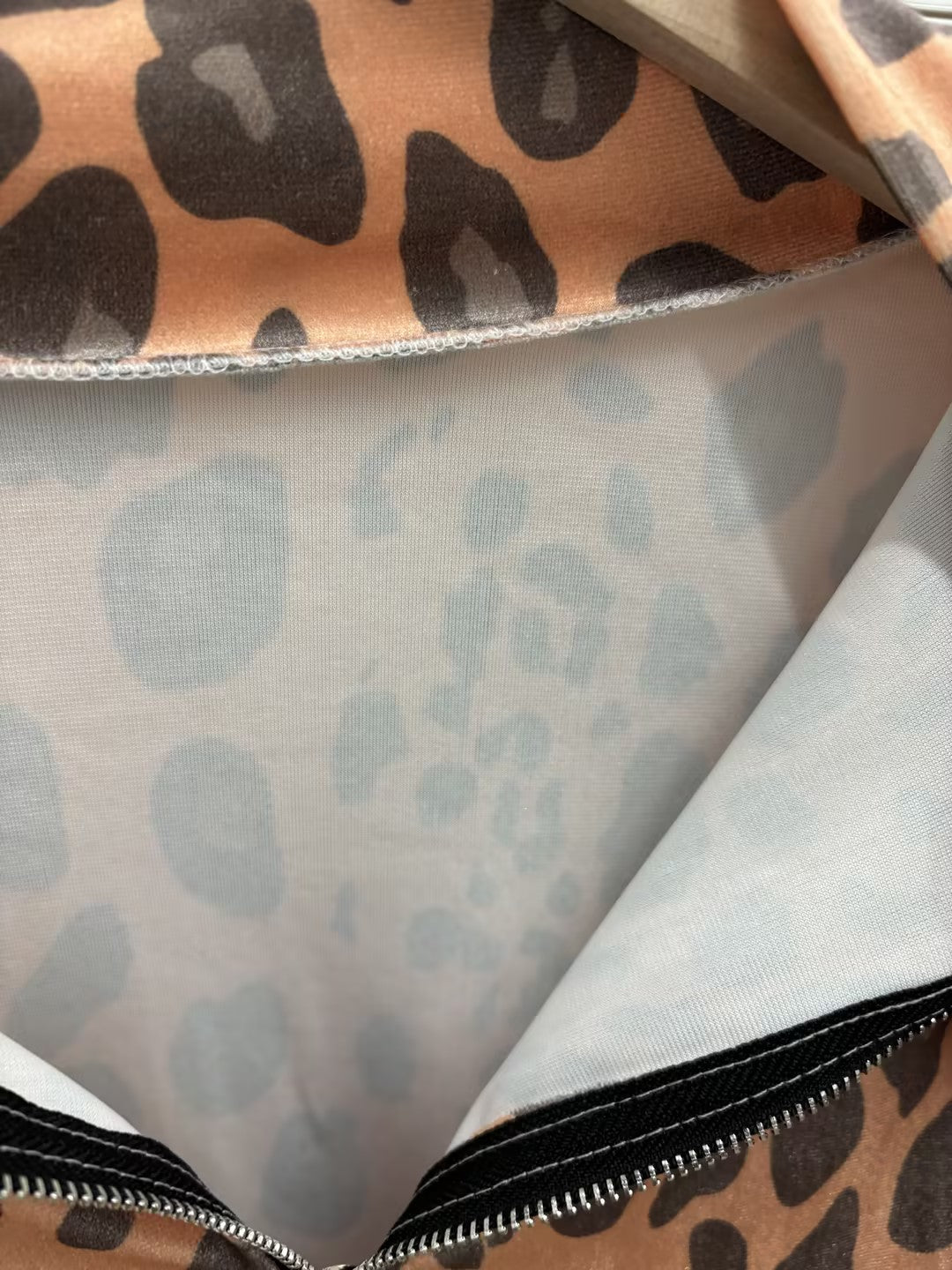 Relaxed Leopard Print Lounge Set