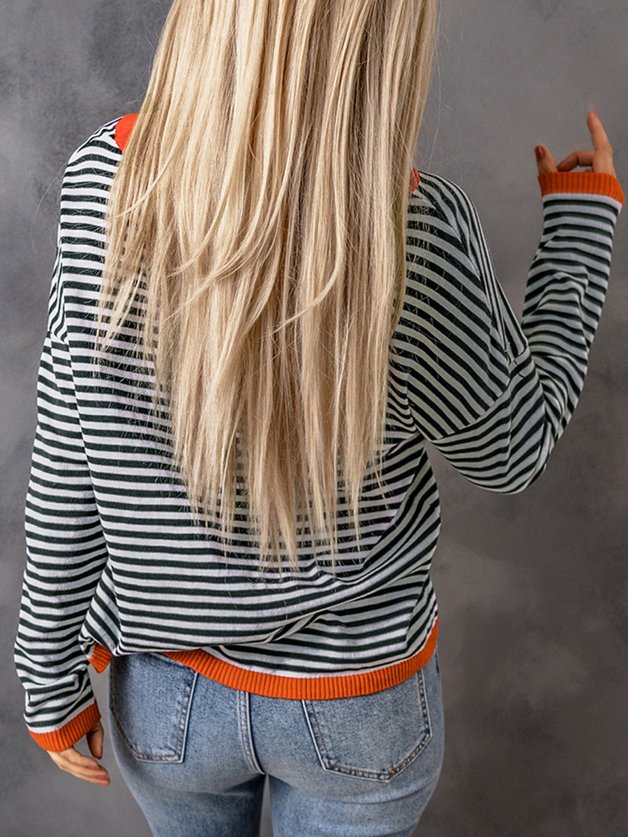 Striped Knit Pullover