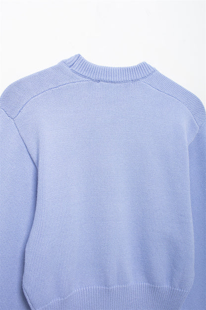 Classic Crewneck Cropped Sweater