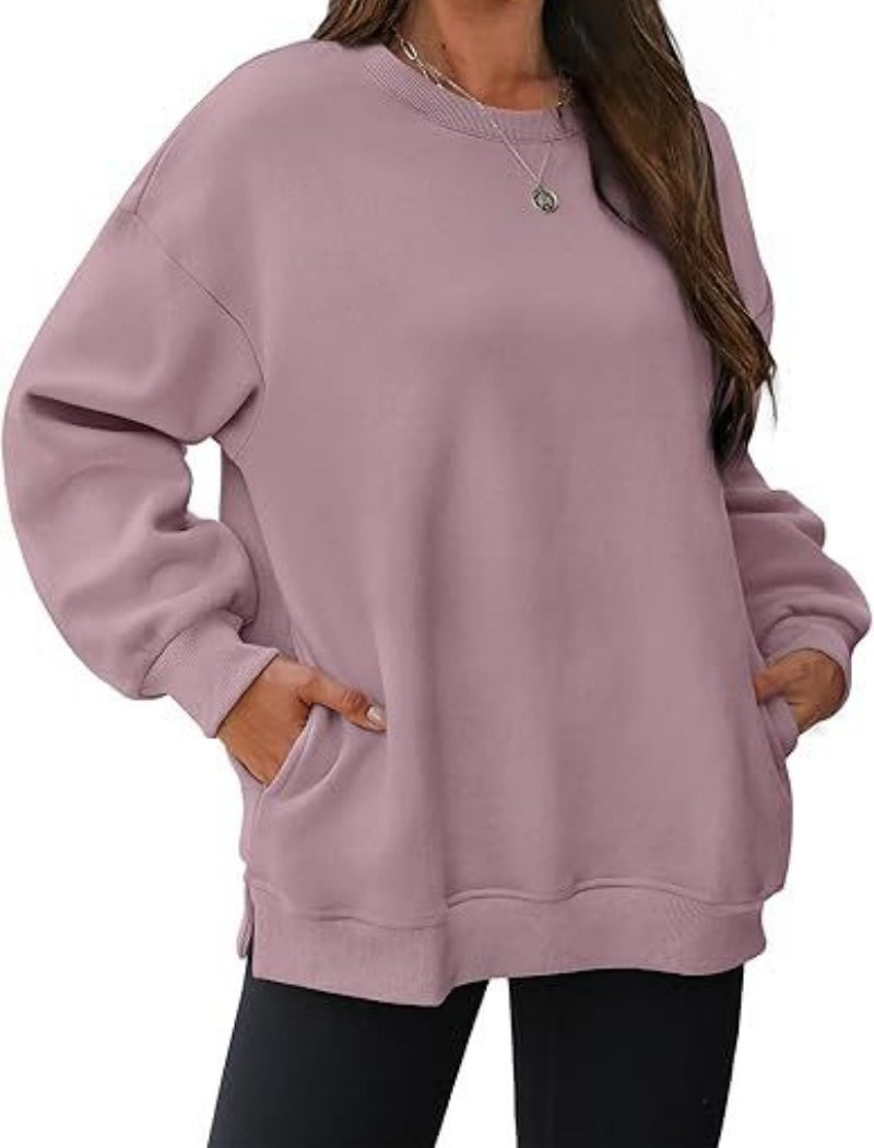 Oversized Long Sleeve Top with Pockets