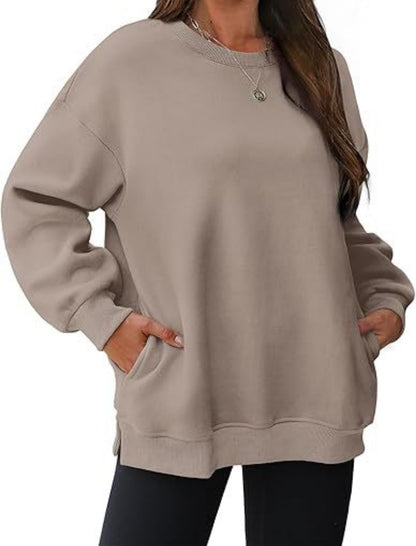 Oversized Long Sleeve Top with Pockets