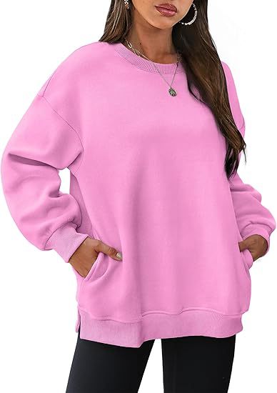 Oversized Long Sleeve Top with Pockets