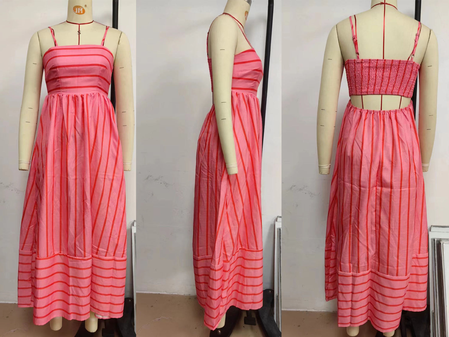 Striped Maxi Cami Dress