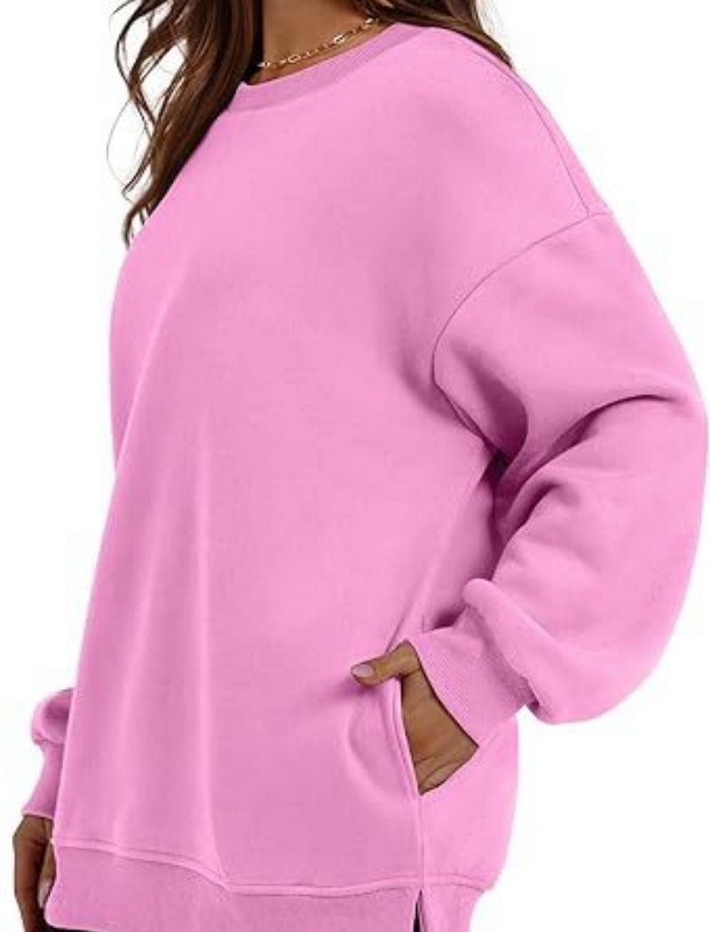 Oversized Long Sleeve Top with Pockets