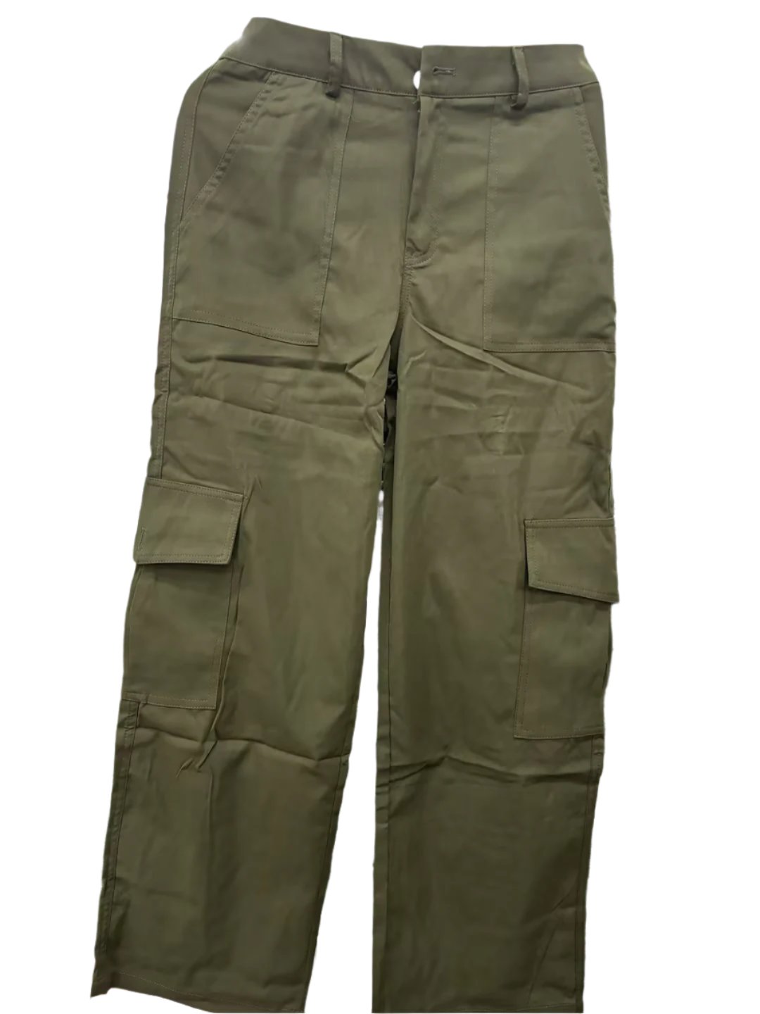 High-Waist Cargo Pants