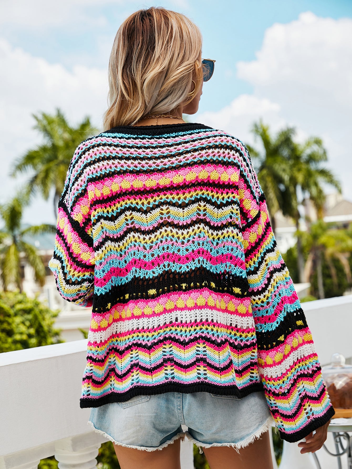 Color-Block Knit Sweater