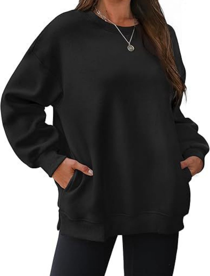 Oversized Long Sleeve Top with Pockets