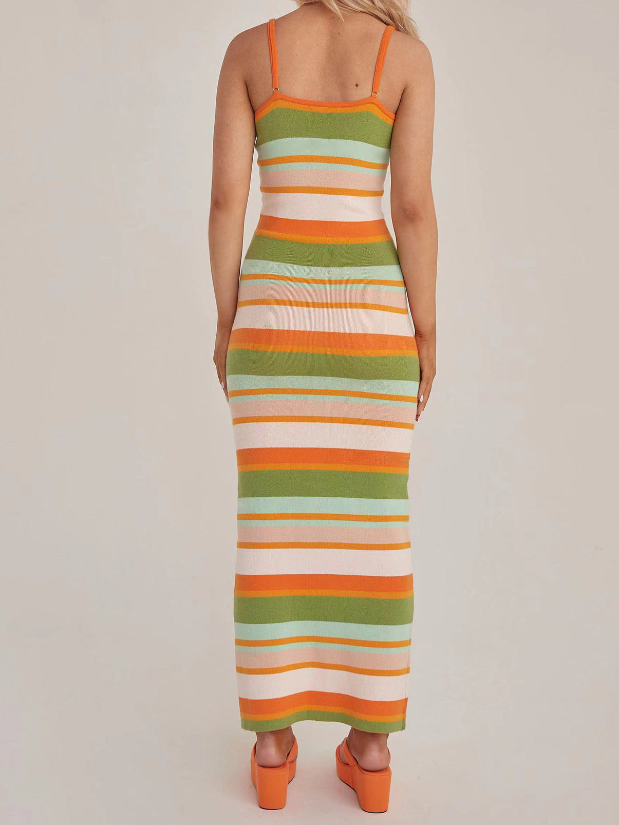 Graphic Print Bodycon Maxi Dress