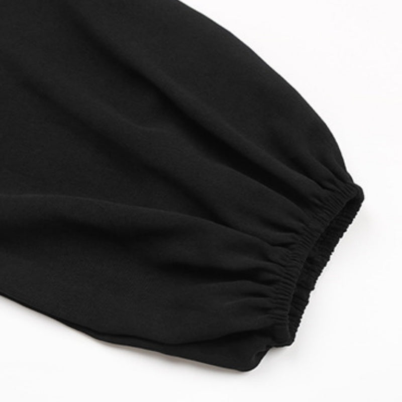 V-Neck Blouse with Leopard Print Trim