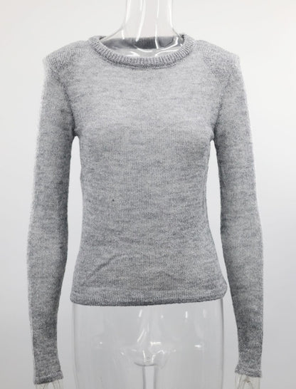 Sheer Fuzzy Knit Pullover