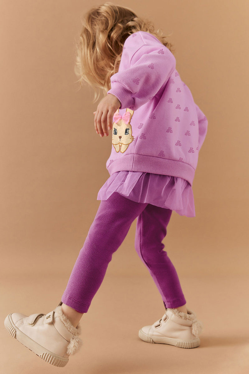 Bunny Graphic Top and Leggings Set (Kids)