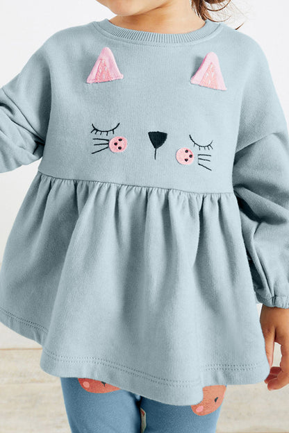 Kitty Face Top and Leggings Set (Kids)