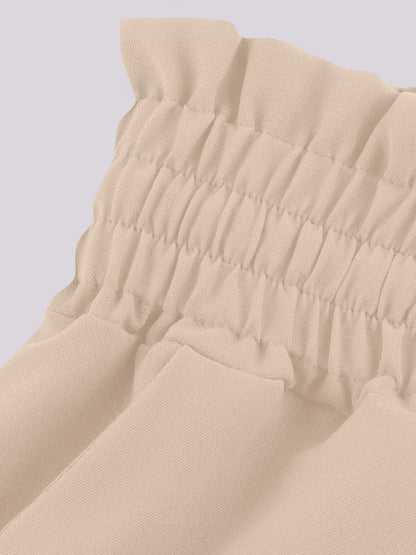 Drawstring Wide-Leg Pants