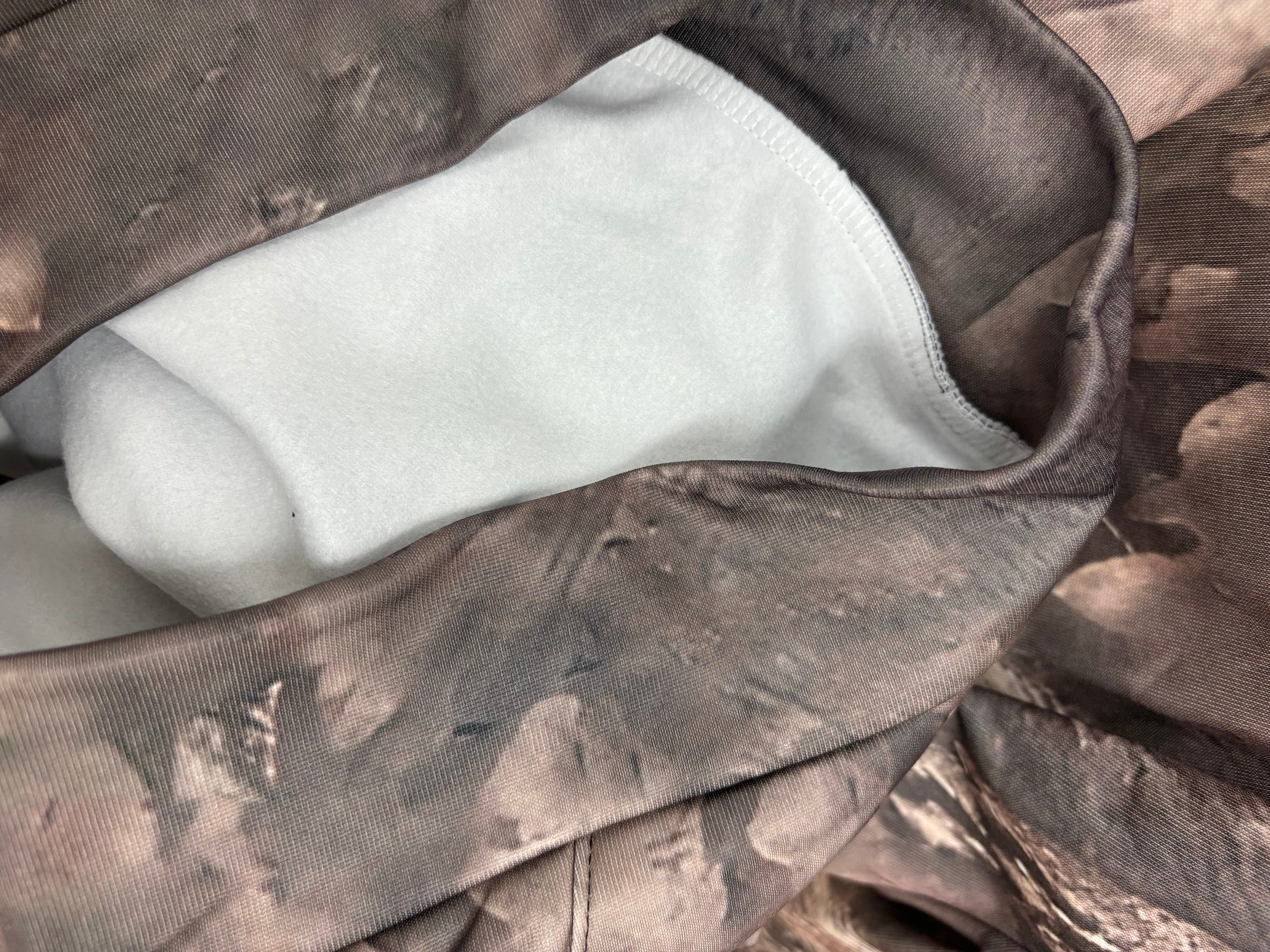 Oversized Camo Print Hoodie