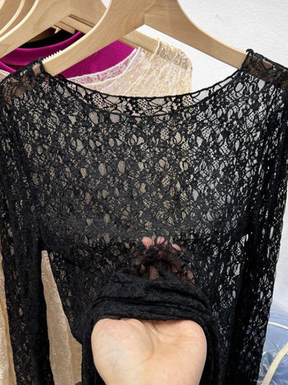 Lace Long Sleeve Top