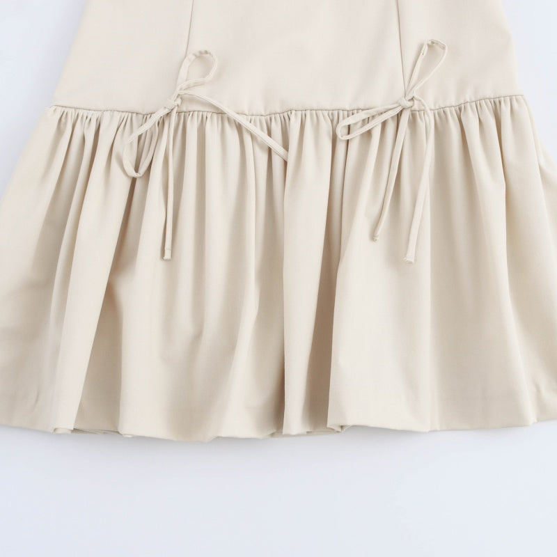 Sleeveless Ruffle Hem Dress