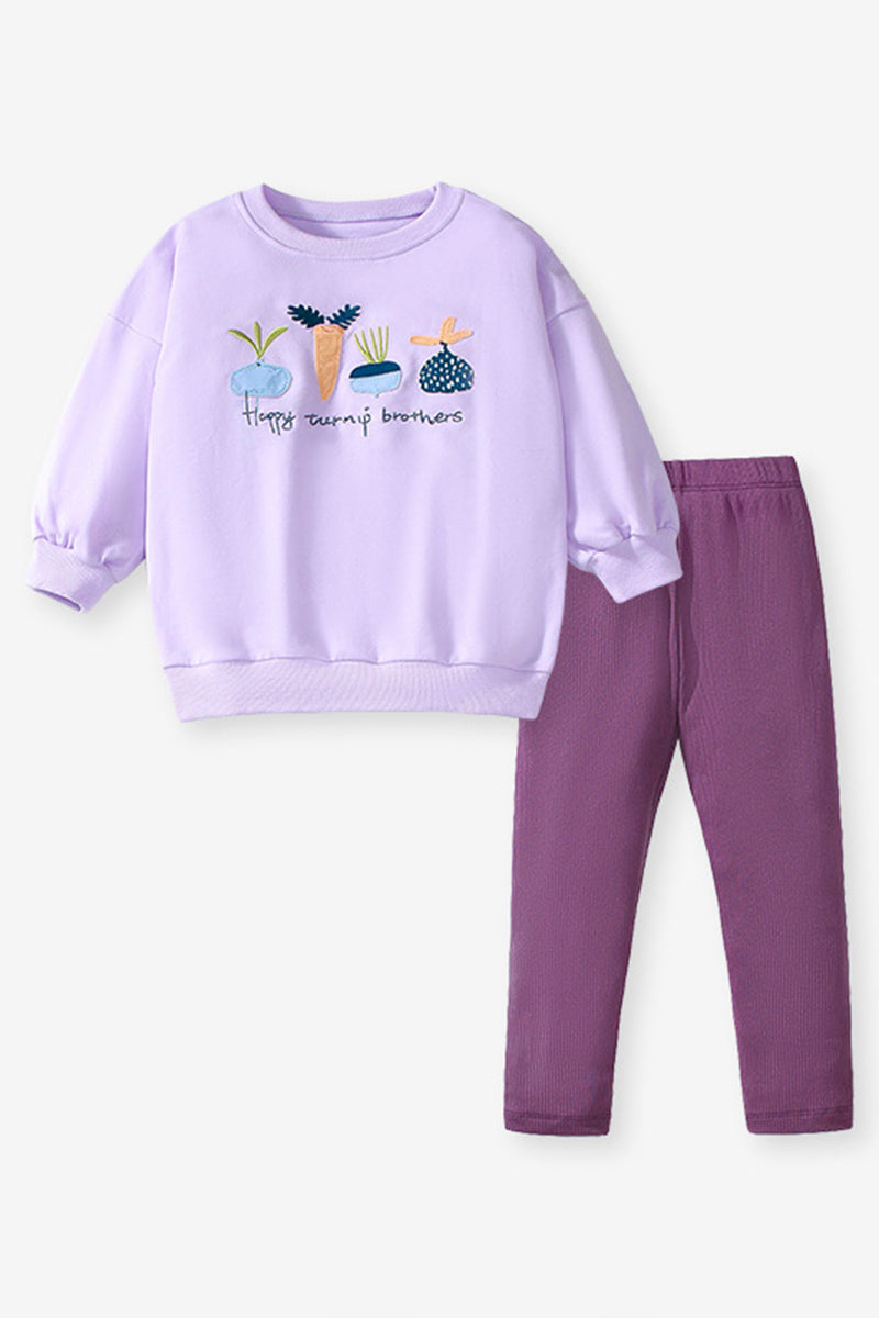 Turnip Print Top and Leggings Set (Kids)